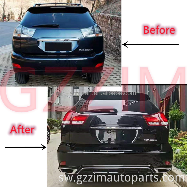 car accessories facelift grille front & rear bumper bodykit for RX330 2006-2008